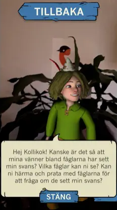 Skärmbild från appen Skogsmulleriket